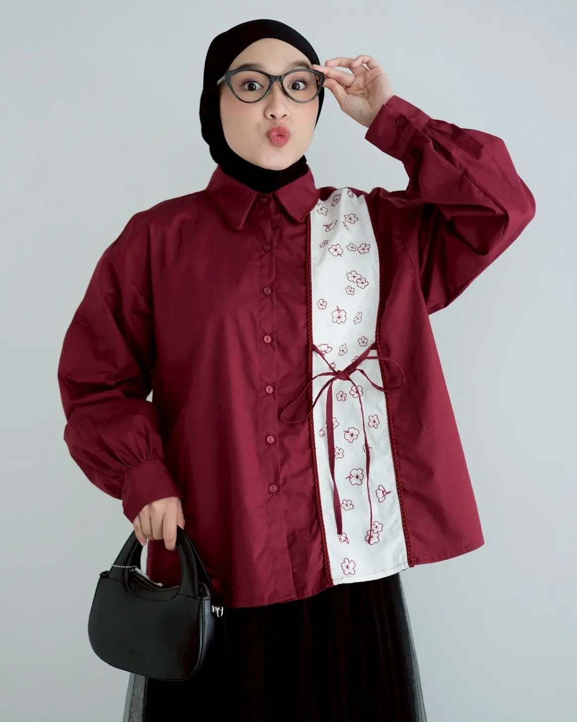 Karuri Shirt Kode 20313 Maroon