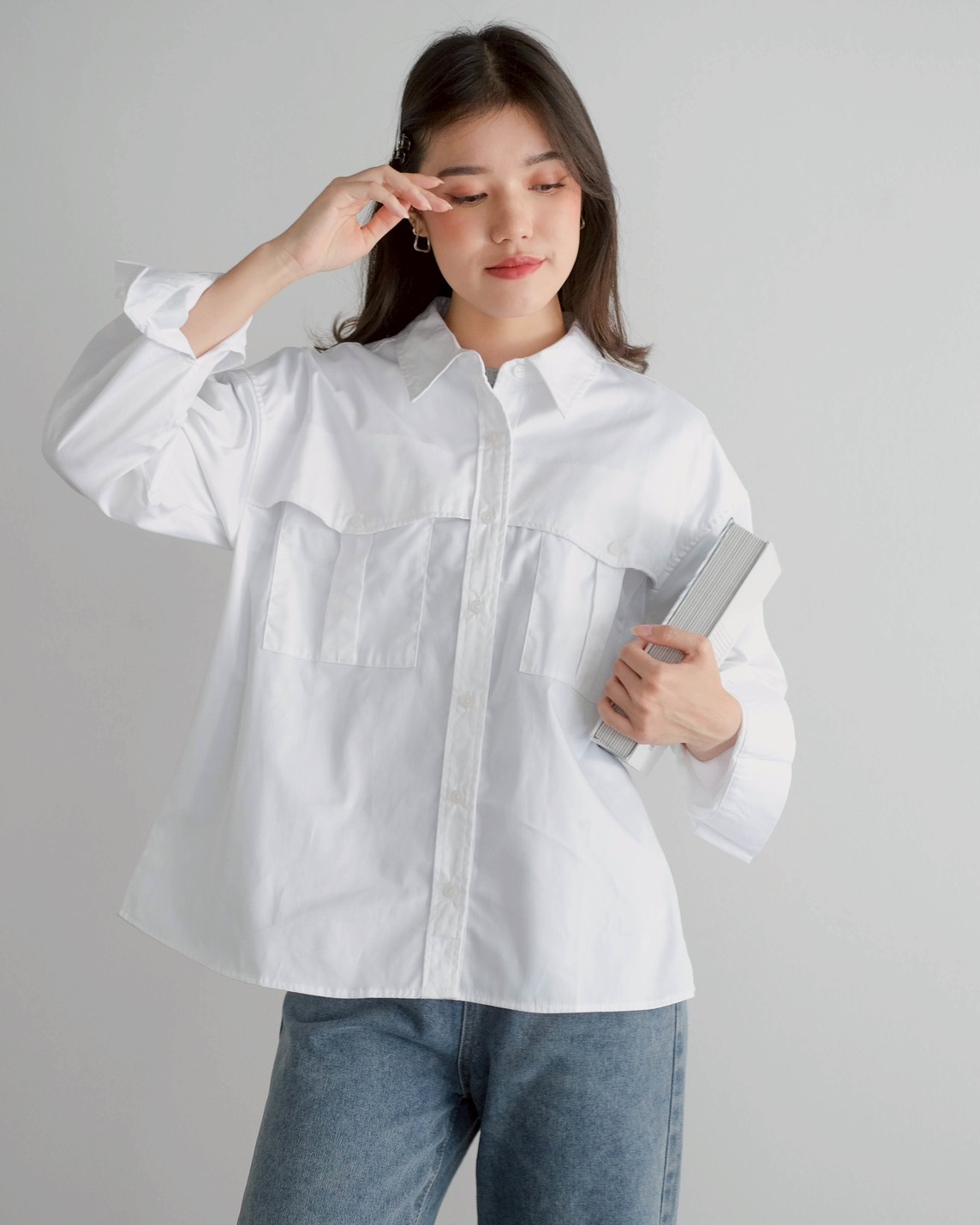 Orleya Shirt Kode 60053 White - Image 2