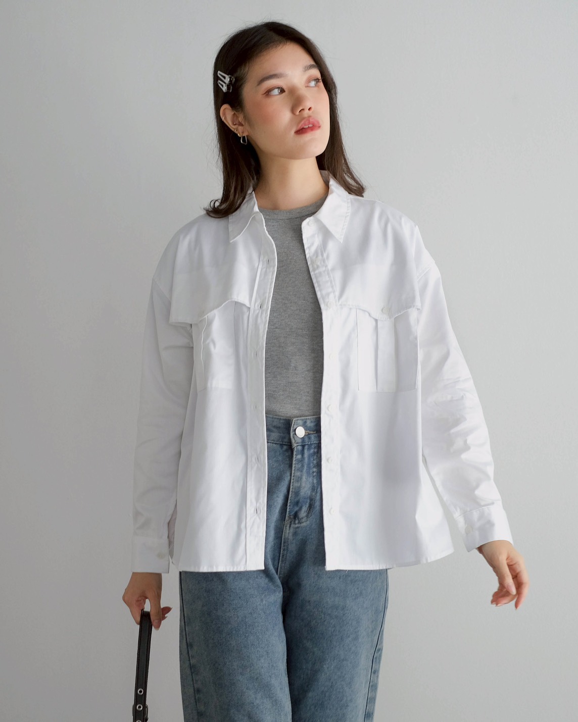 Orleya Shirt Kode 60053 White