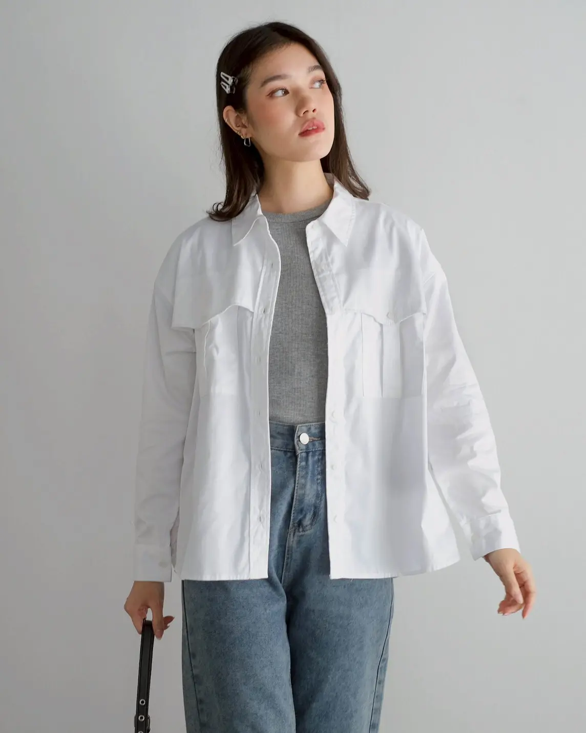 Orleya Shirt Kode 60053 White