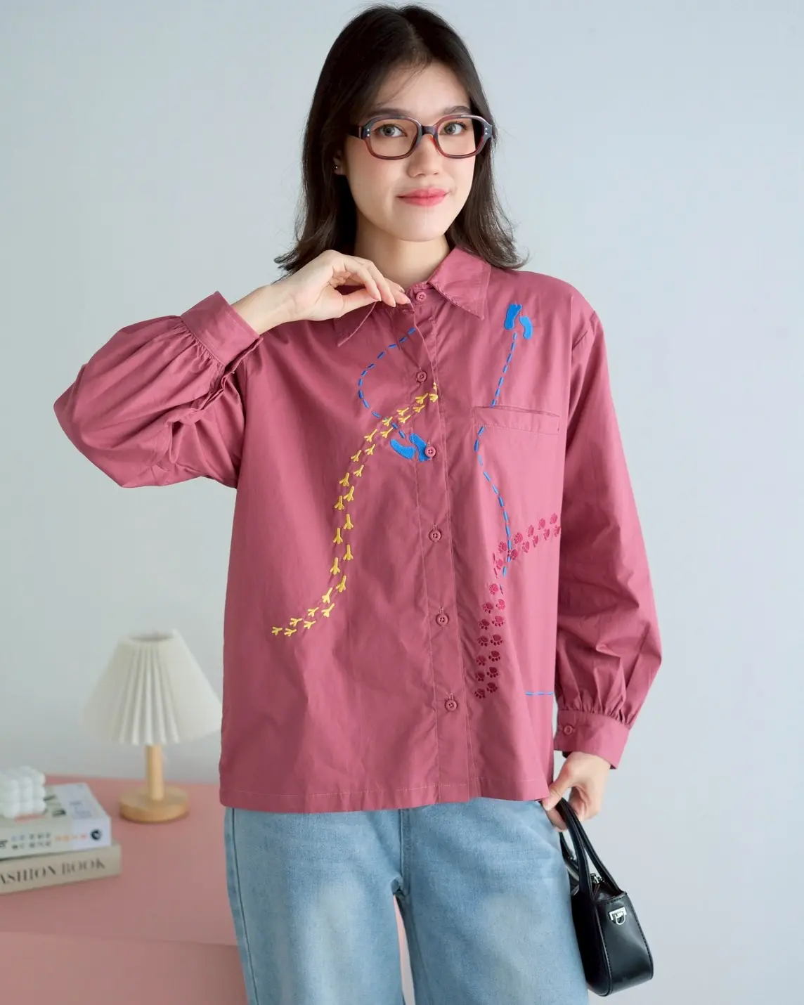 Stepha Shirt Raspberry