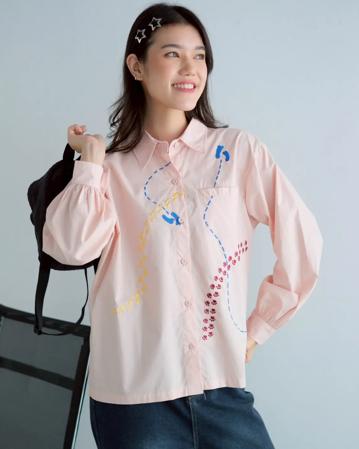 Alternative view of STEPHA SHIRT PINK