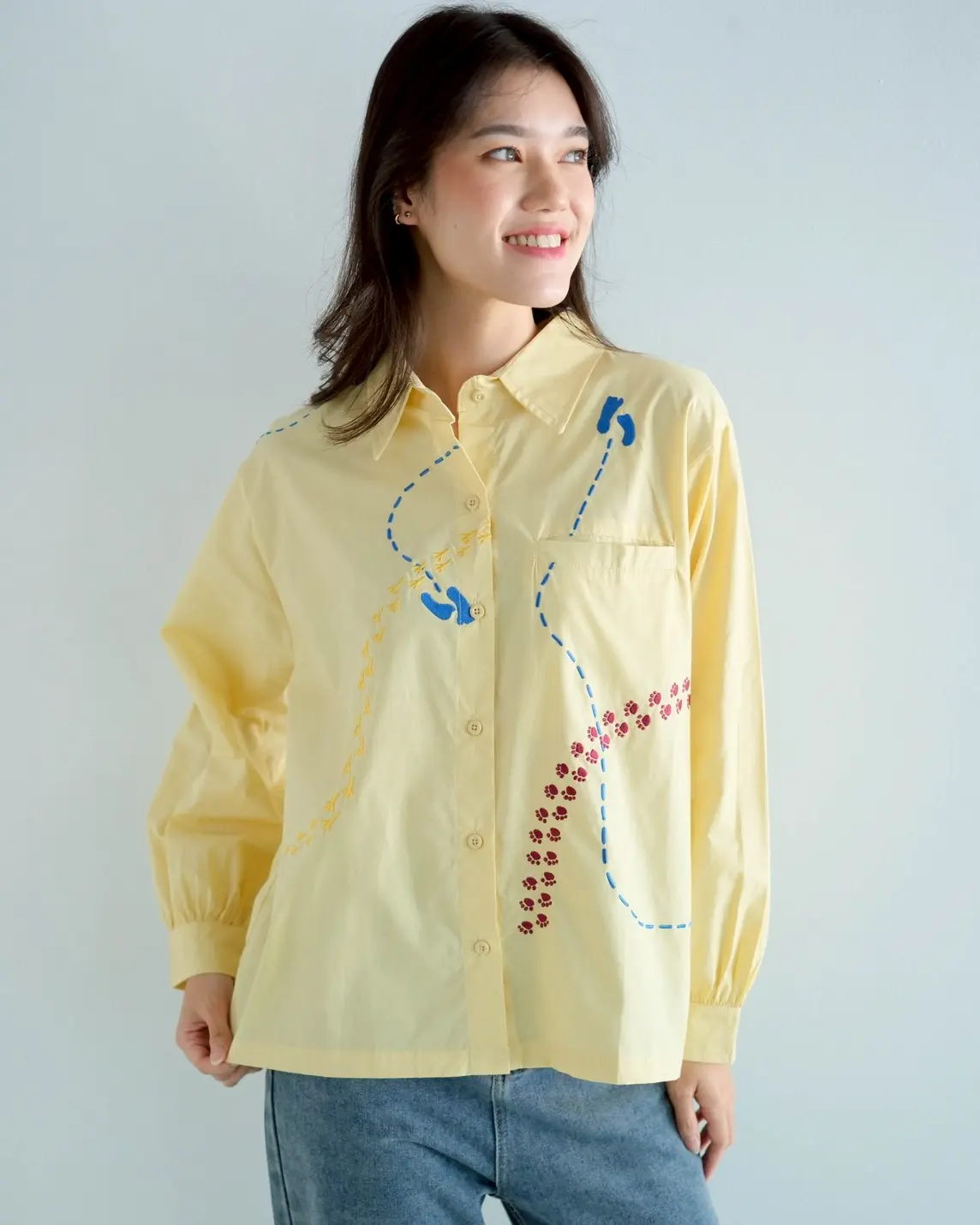 Alternative view of STEPHA SHIRT YELLOW