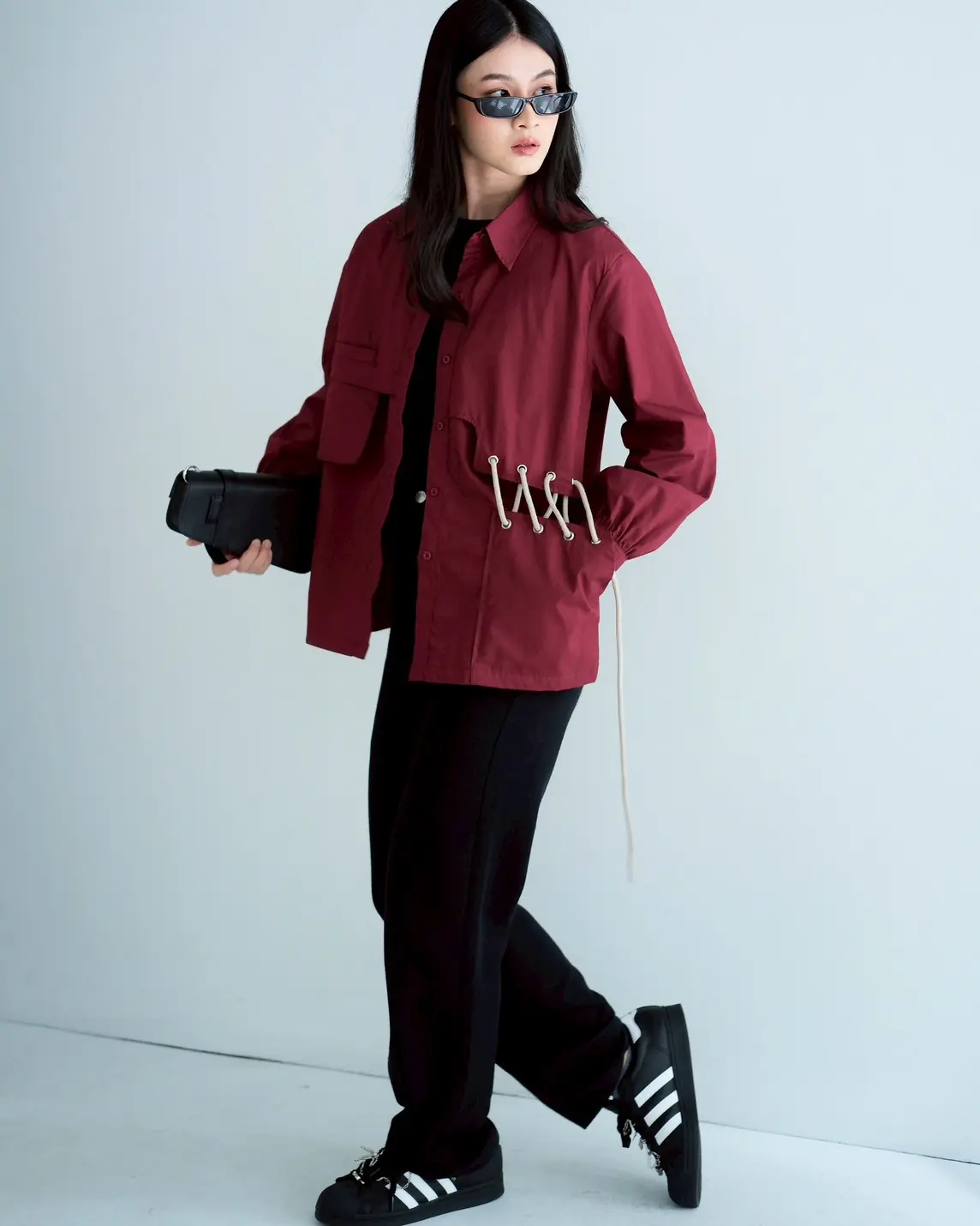 BERNINA SHIRT MAROON