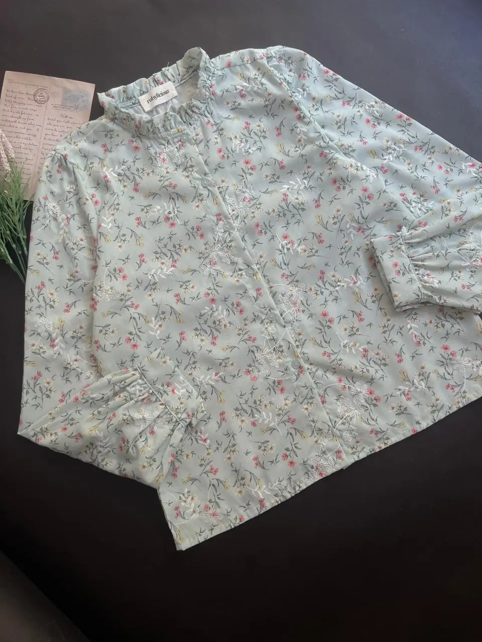 Isyara Shirt Kode 20333 Mint