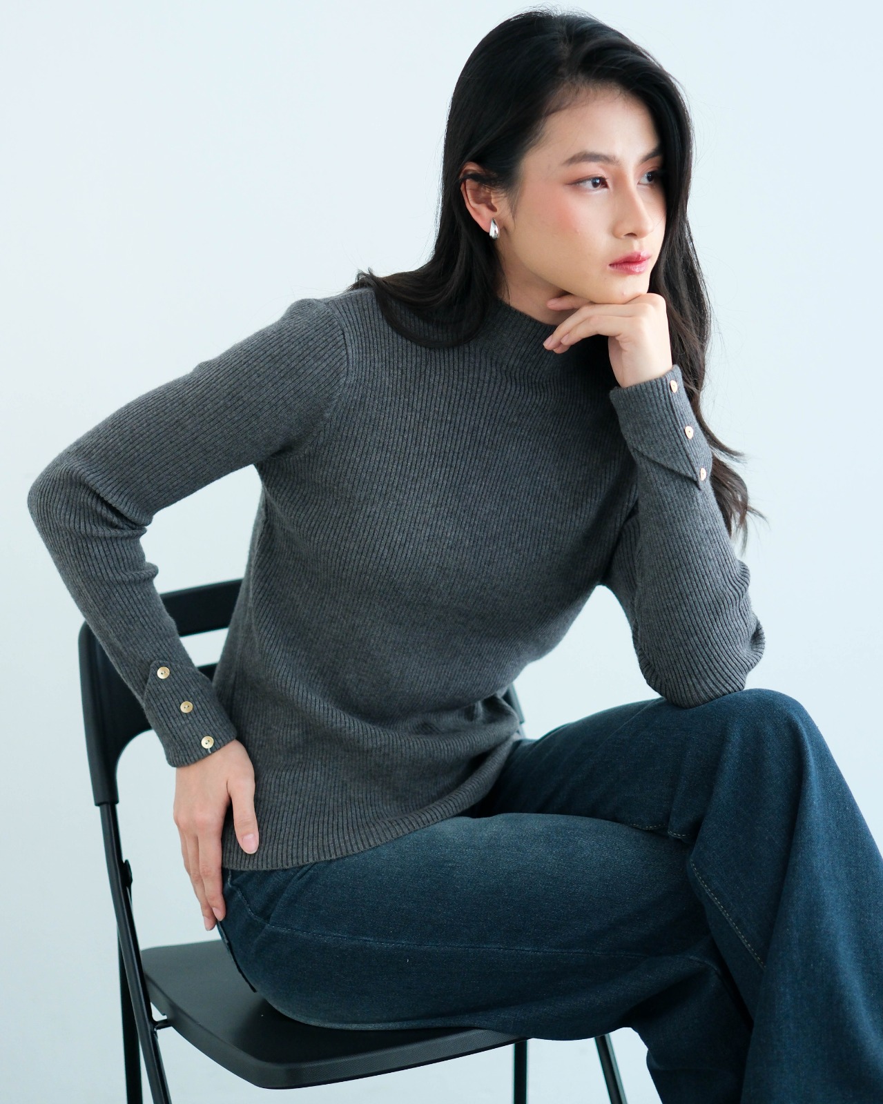 CHAIFA TURLE LS DARK GREY