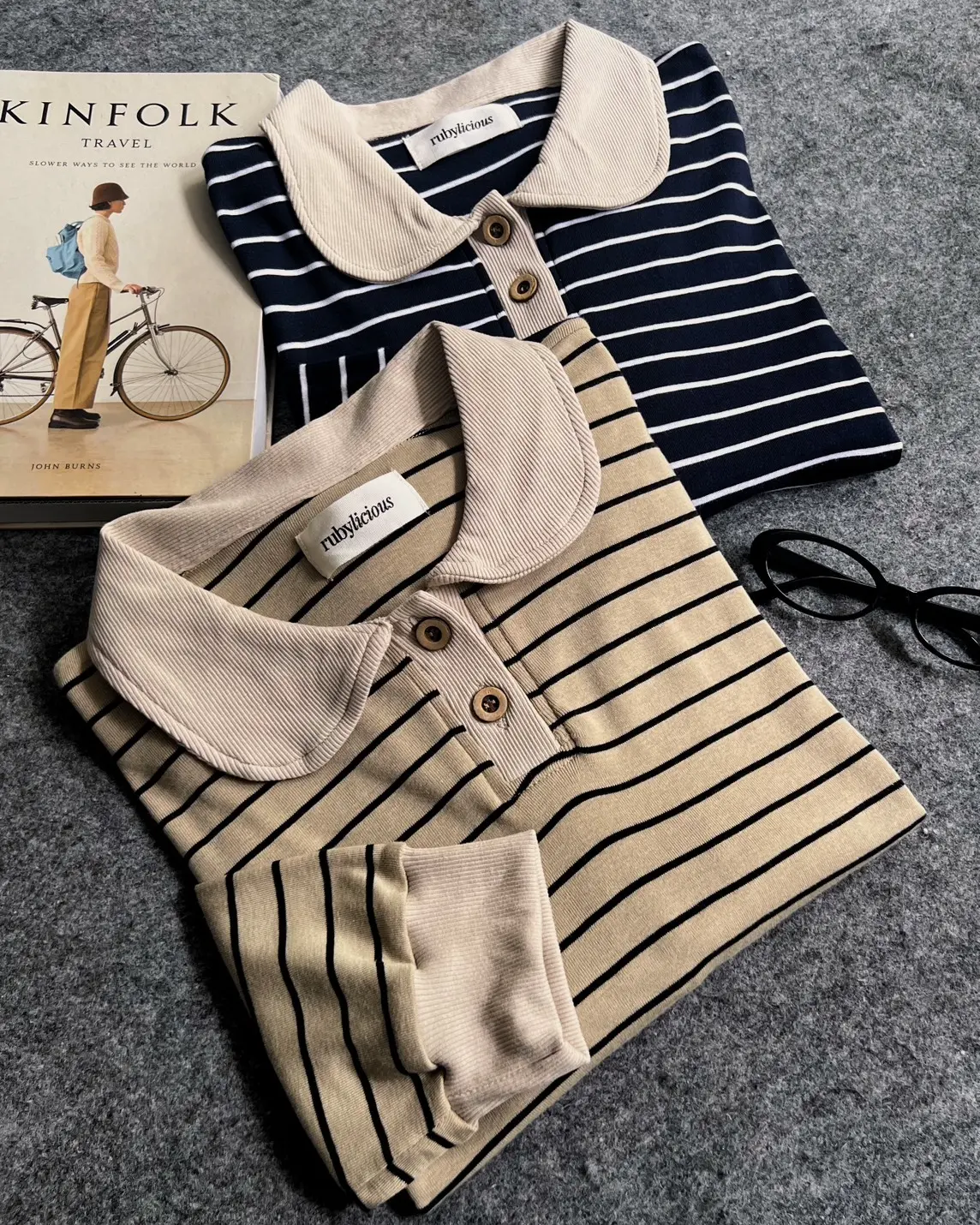 Fera Stripe Longsleeve Cream - Image 2