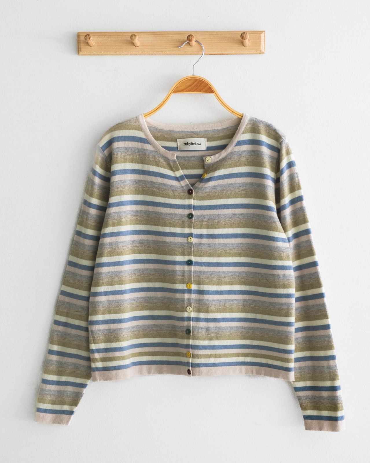 HERTA STRIPE CARDI KODE 299F BLUE