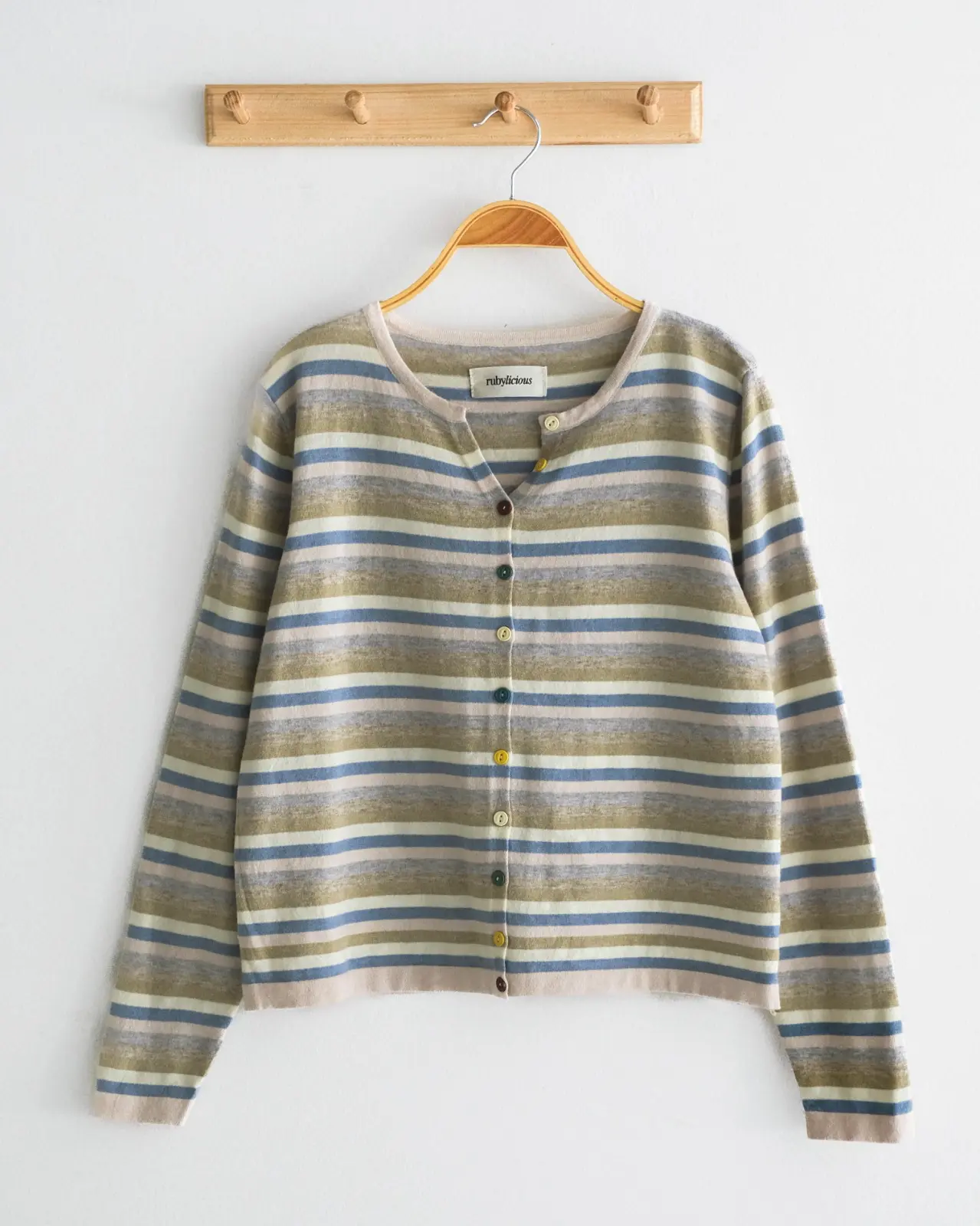 HERTA STRIPE CARDI KODE 299F BLUE