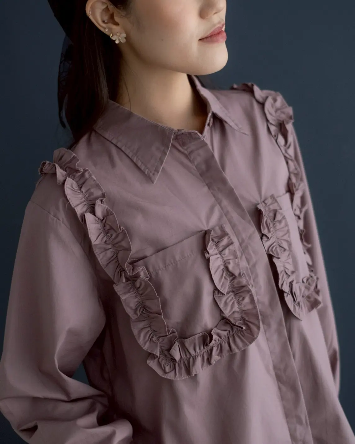 Leora Shirt Mauve - Image 3