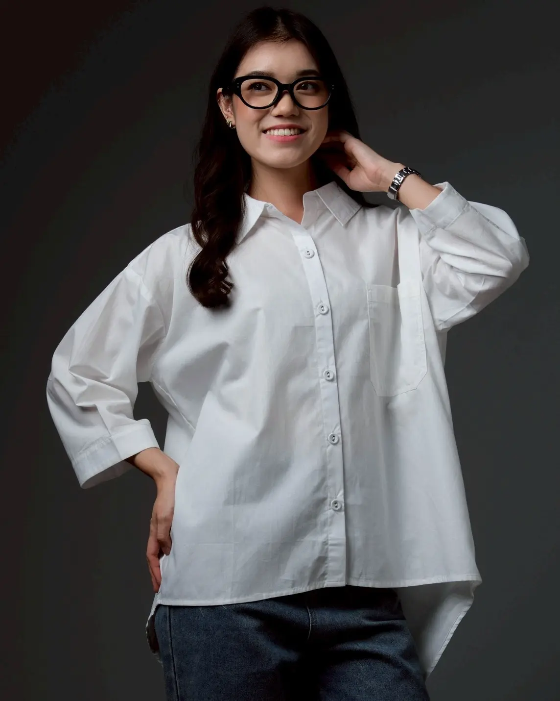 Adera Shirt Kode 025 White