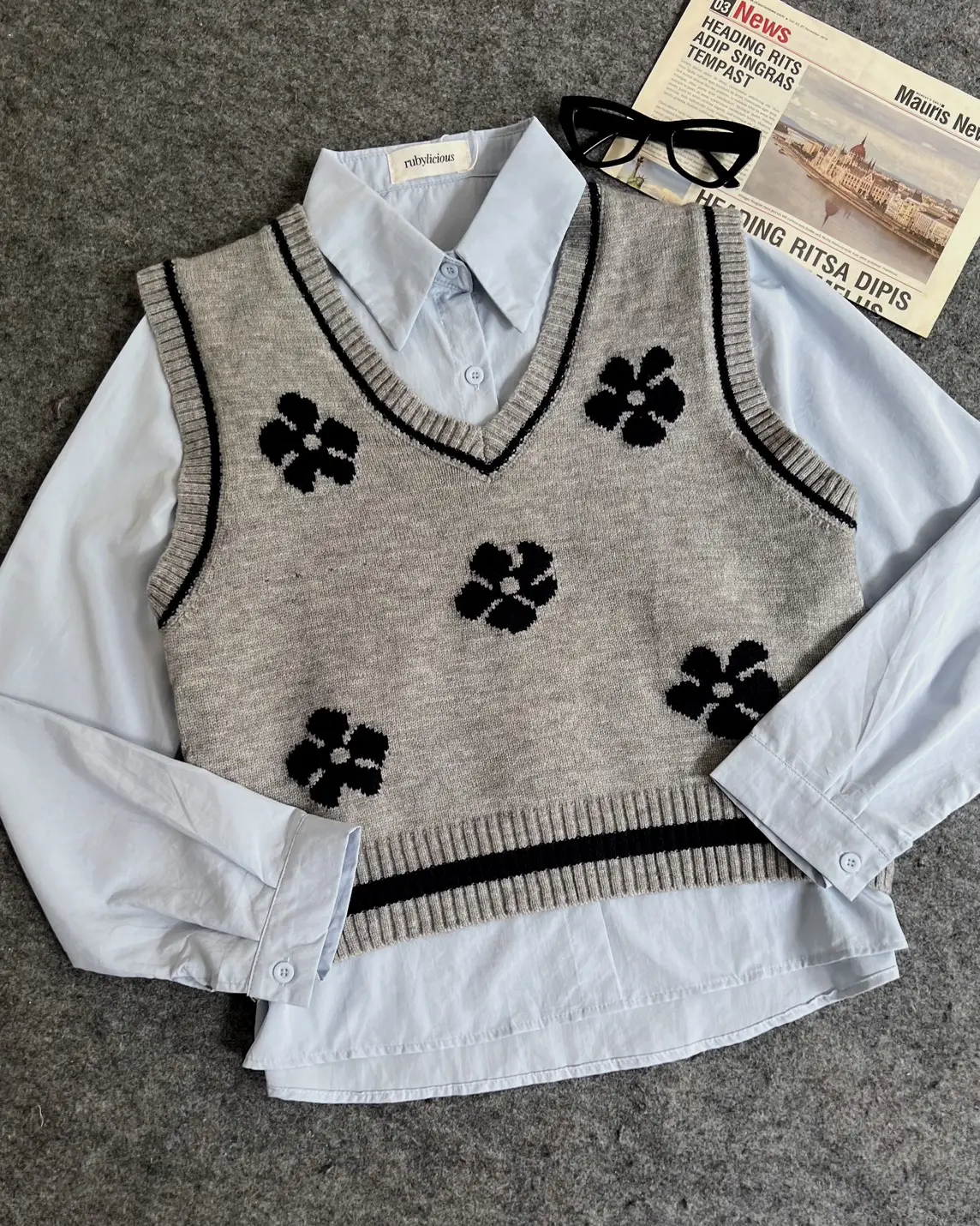 Brina Set Kode 451F Grey