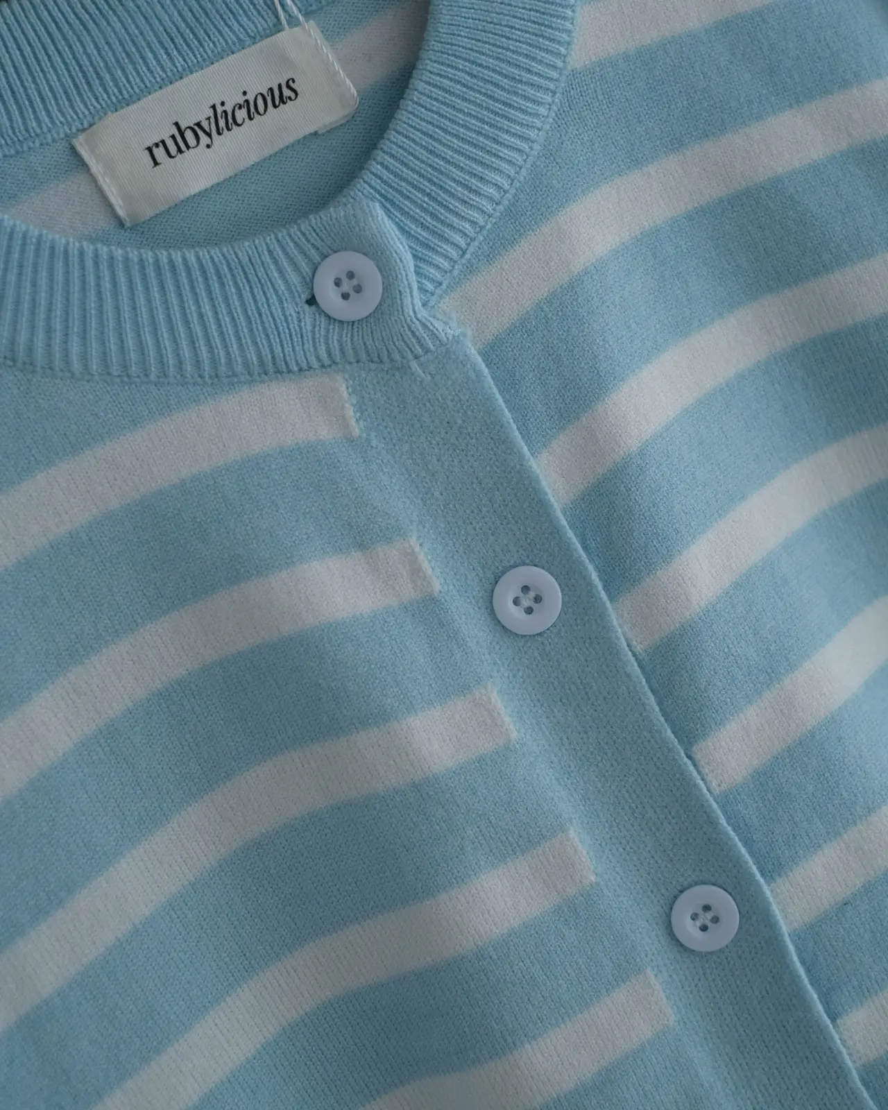 Emera Stripe Cardi Blue - Image 2