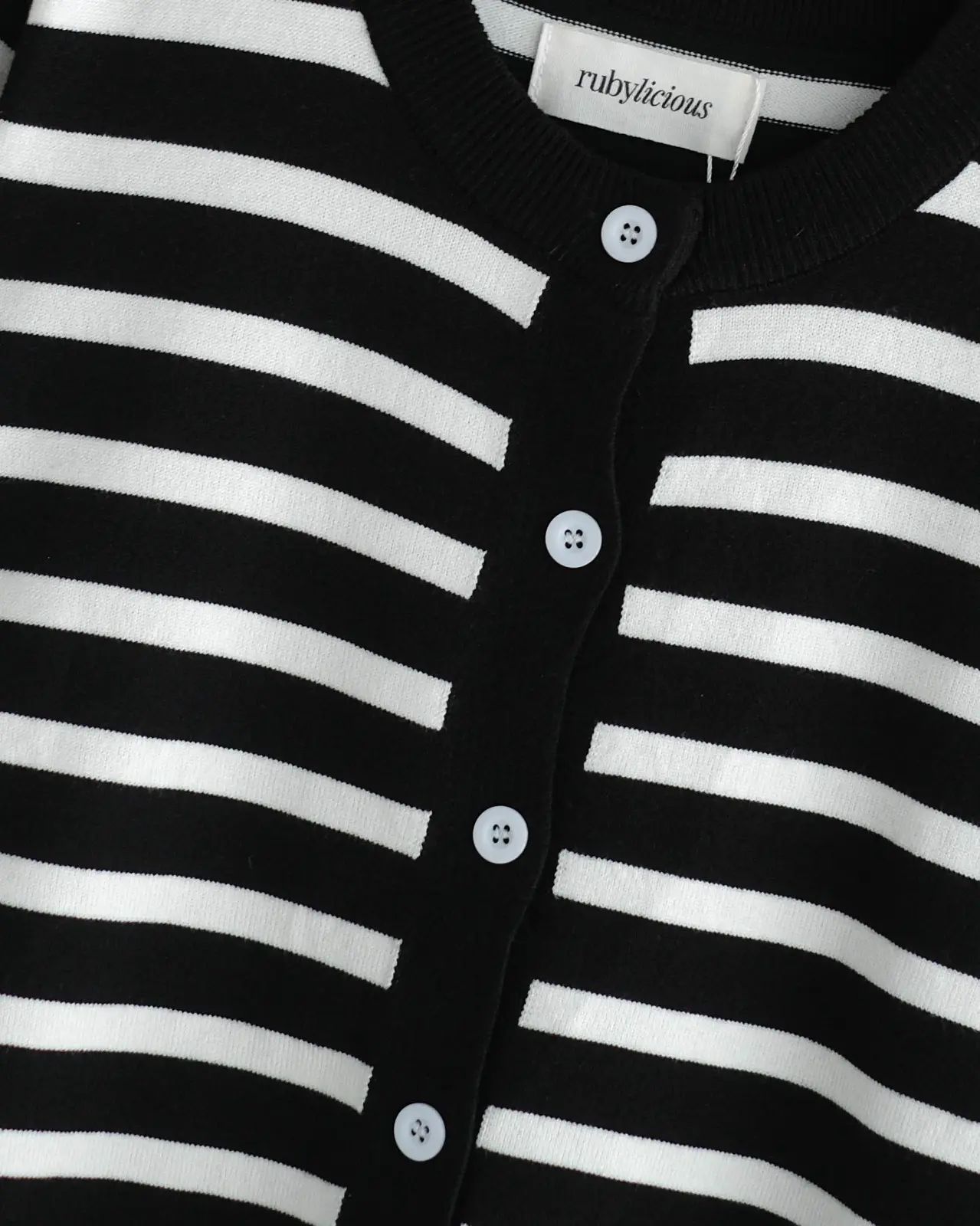 Emera Stripe Cardi Black - Image 2