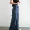 Genaya Cargo Pants Navy - Image 2