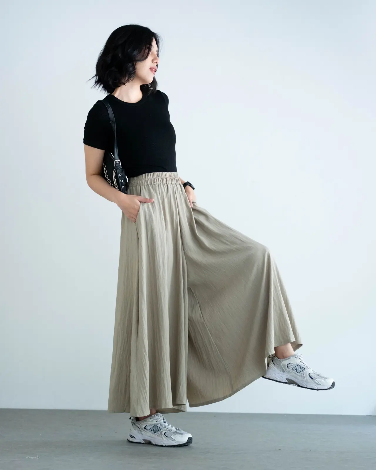Olina Cullote Pants Kode 286F Grey - Image 3