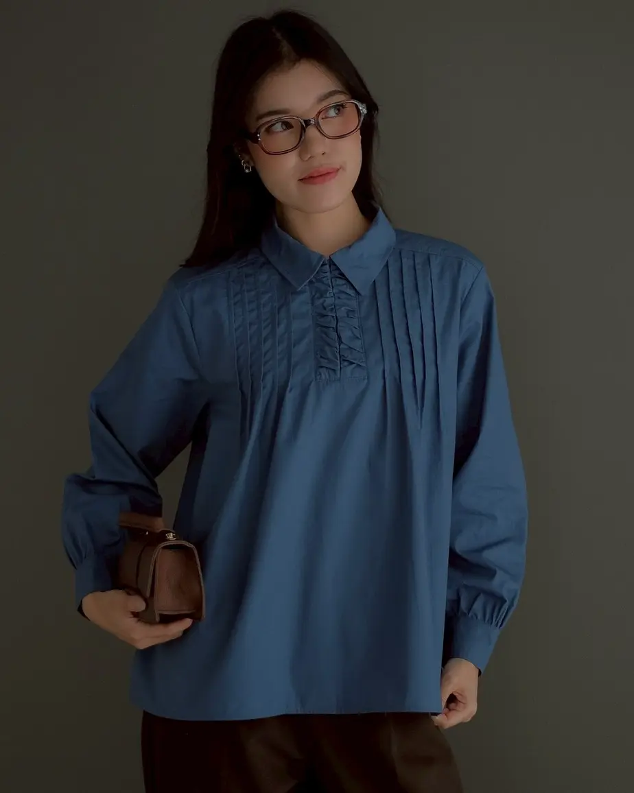 Ralea Blouse Blue Denim