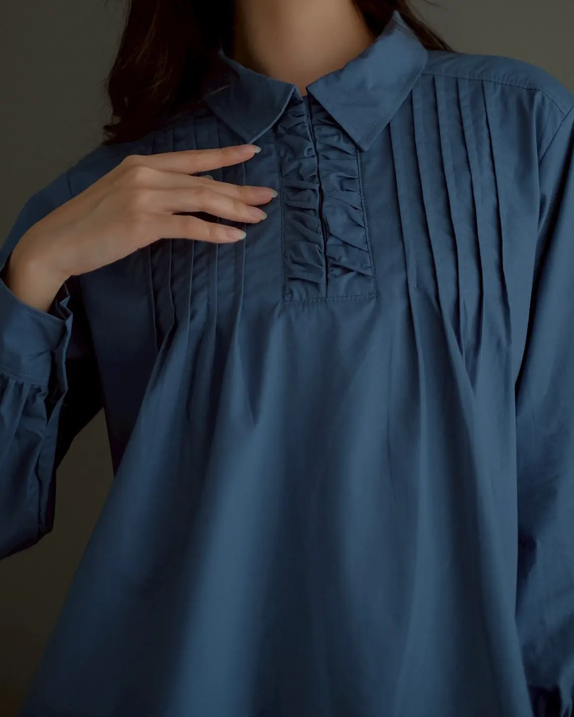 Ralea Blouse Blue Denim - Image 2