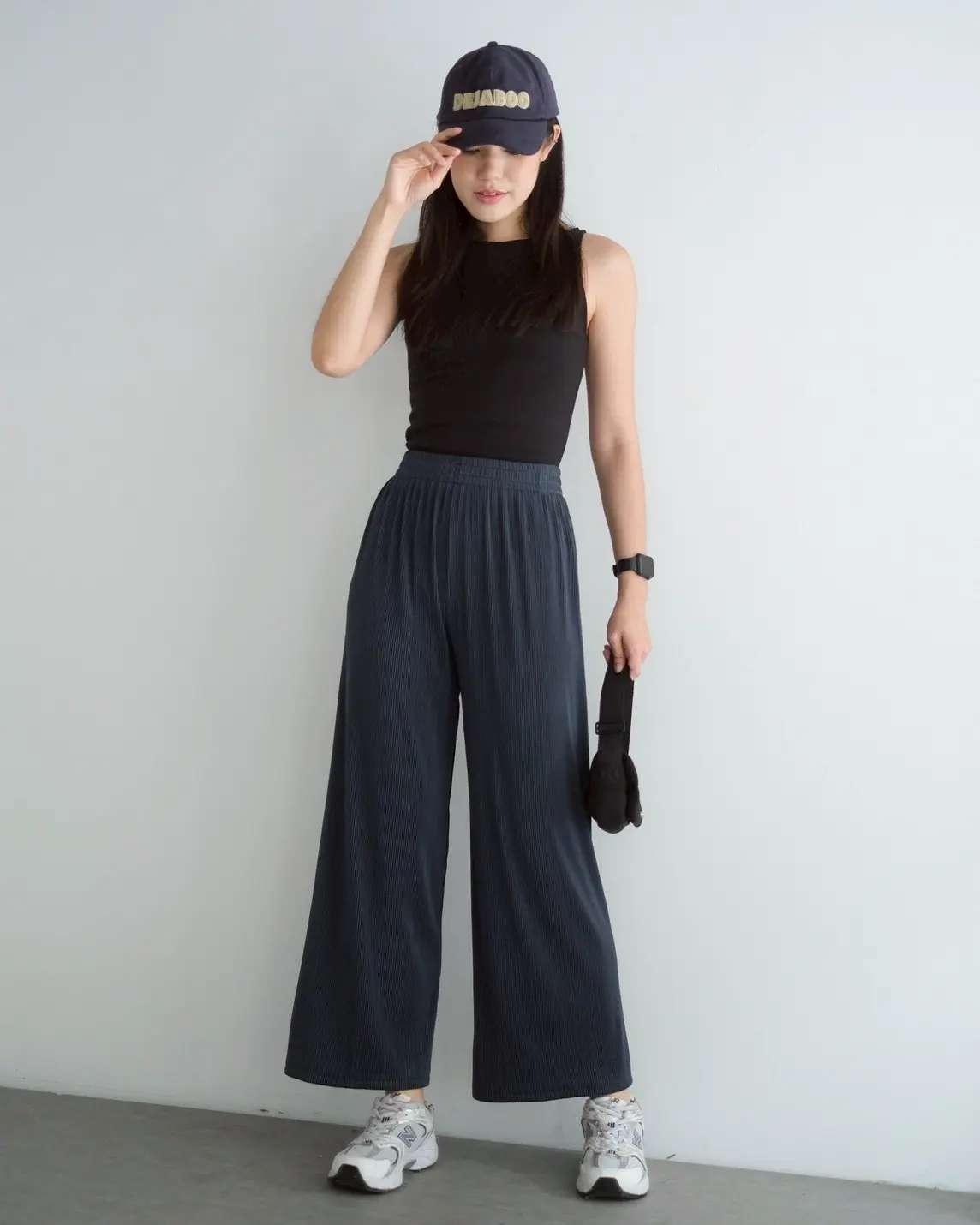 Veida Cullote Pants Navy - Image 2