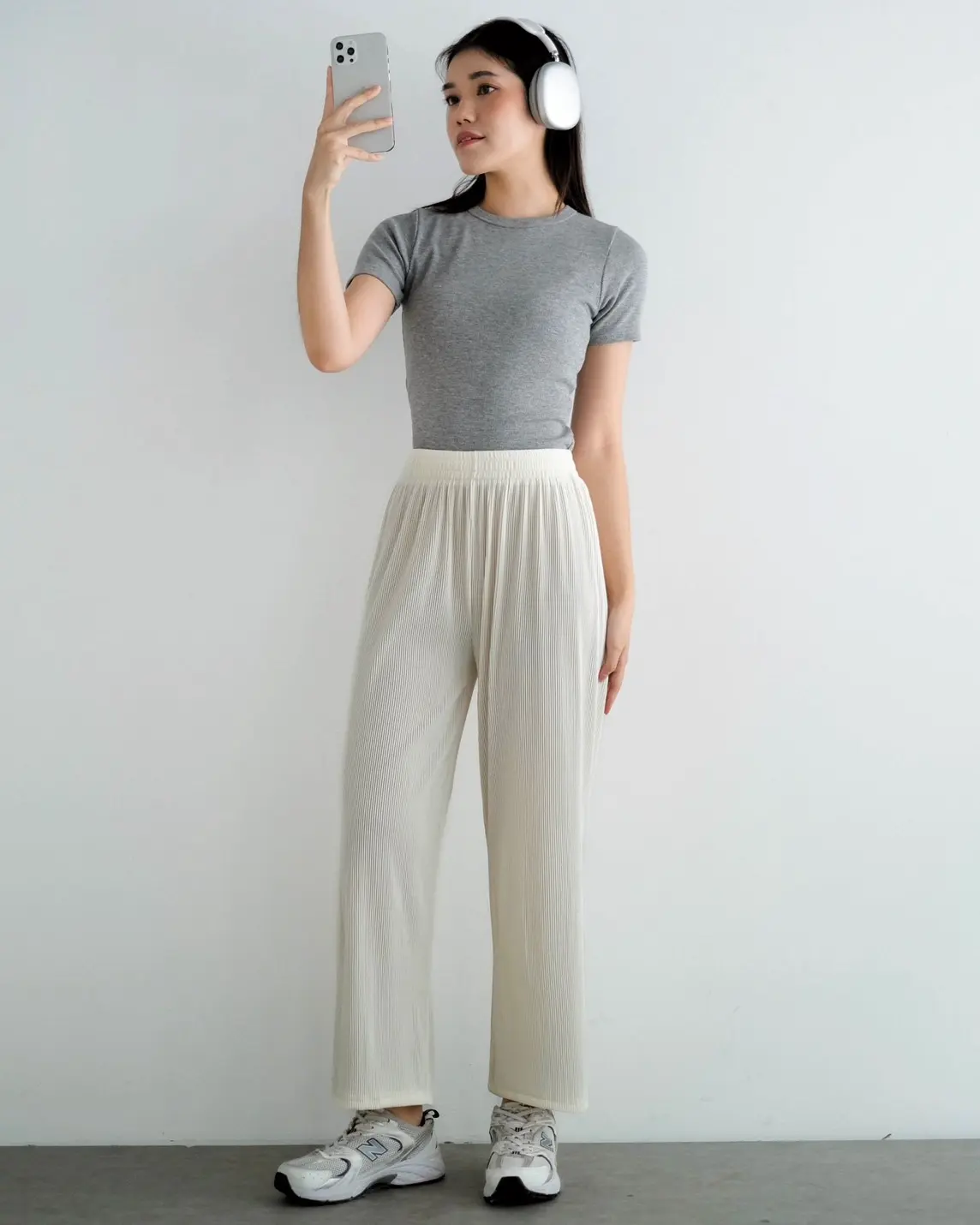 Veida Cullote Pants Ivory - Image 2