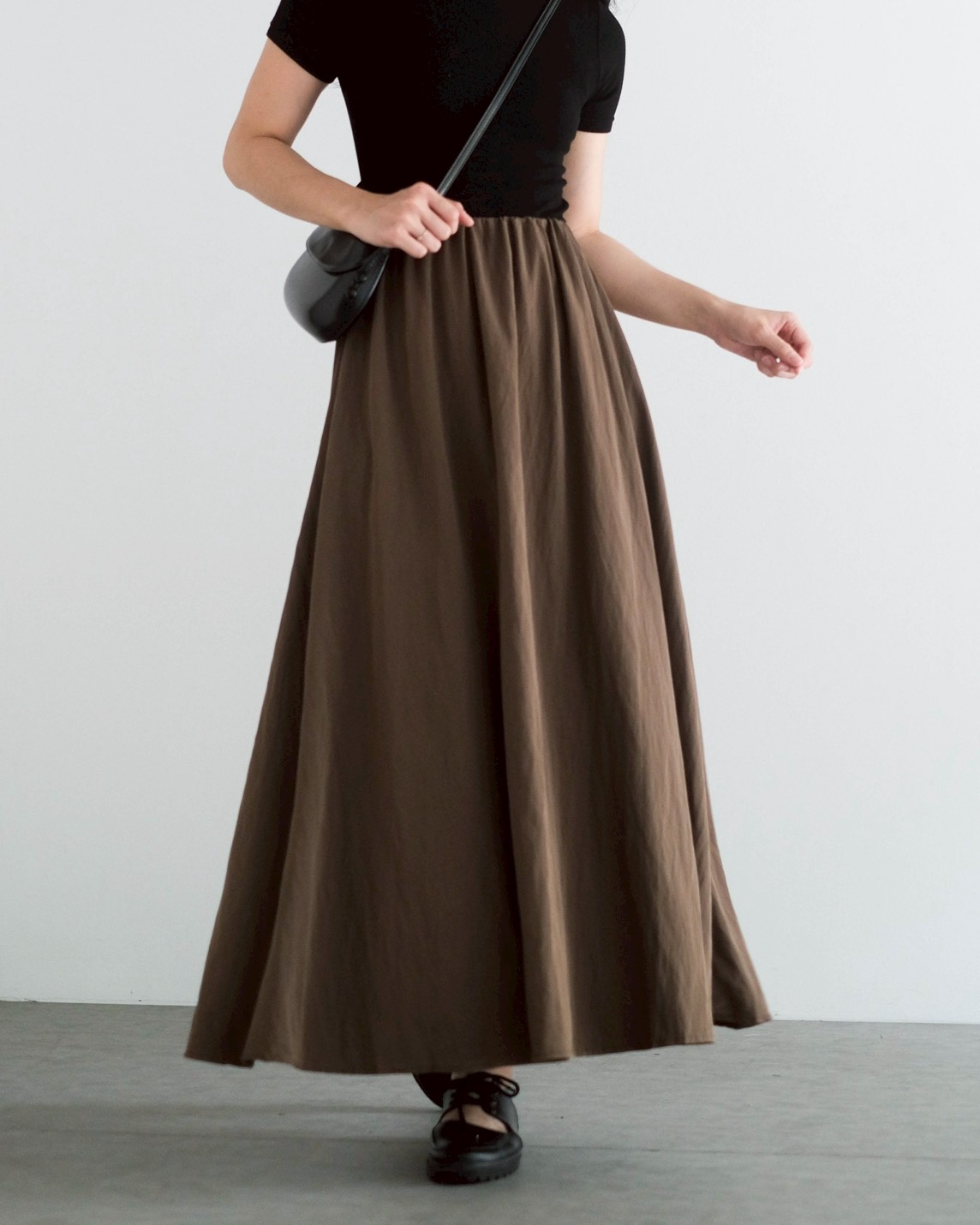 Olenka Skirt Kode 284F Dark Brown