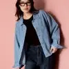 Qahira Denim Jacket Kode 305F Light Blue - Image 3