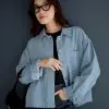 Qahira Denim Jacket Kode 305F Light Blue - Image 2