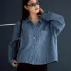 Qahira Denim Jacket Kode 305F Dark Blue - Image 2