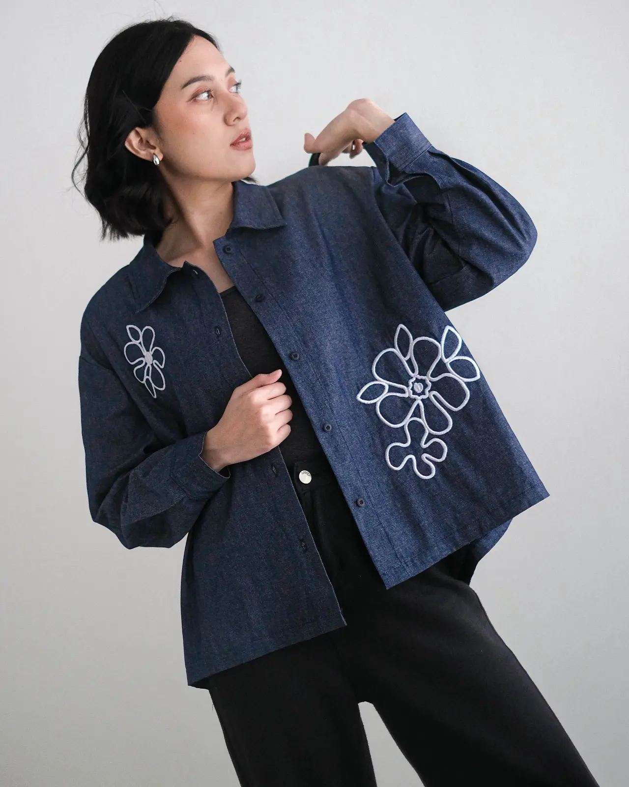 Alternative view of Clemine Denim Shirt Dark Blue