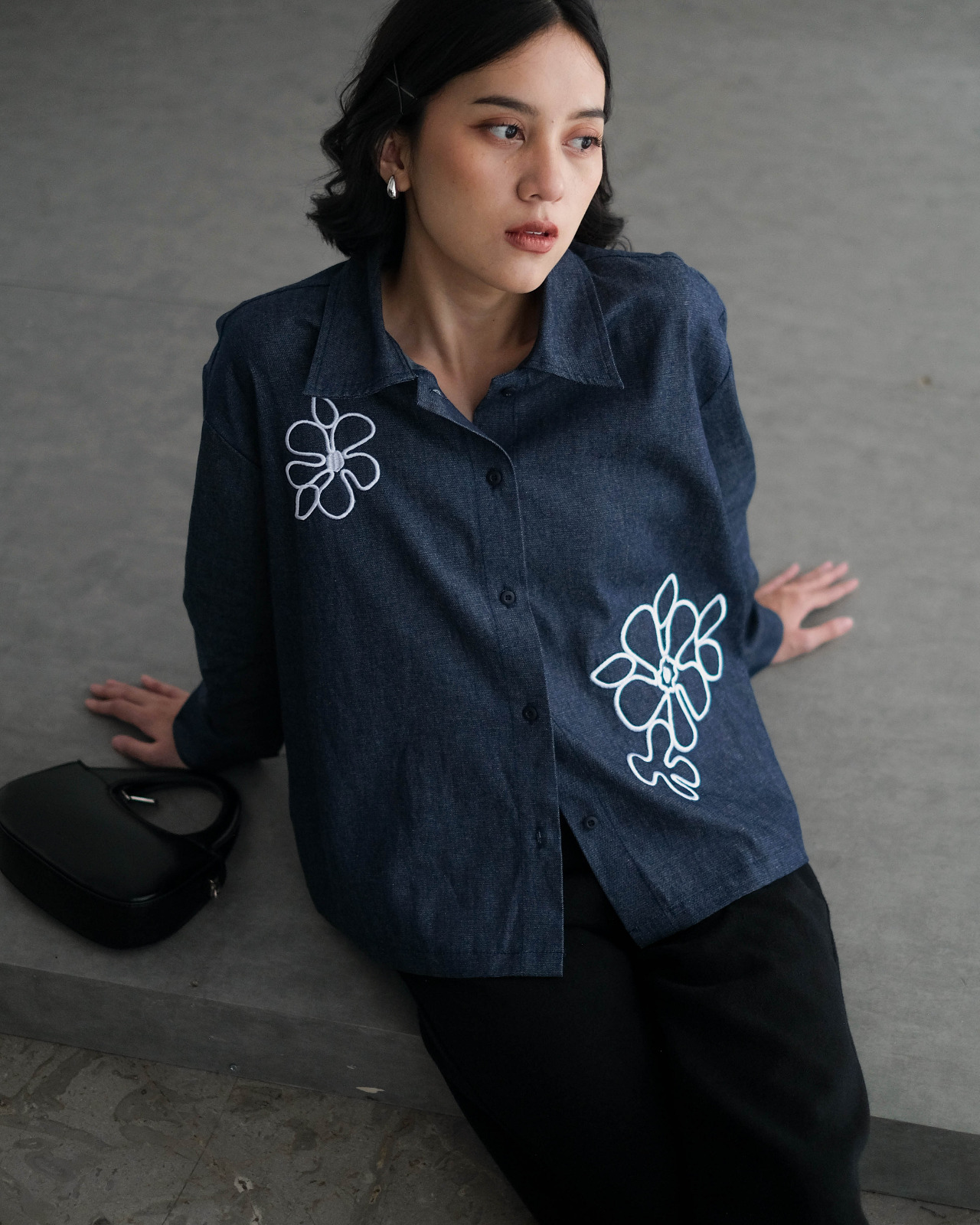 Clemine Denim Shirt Dark Blue