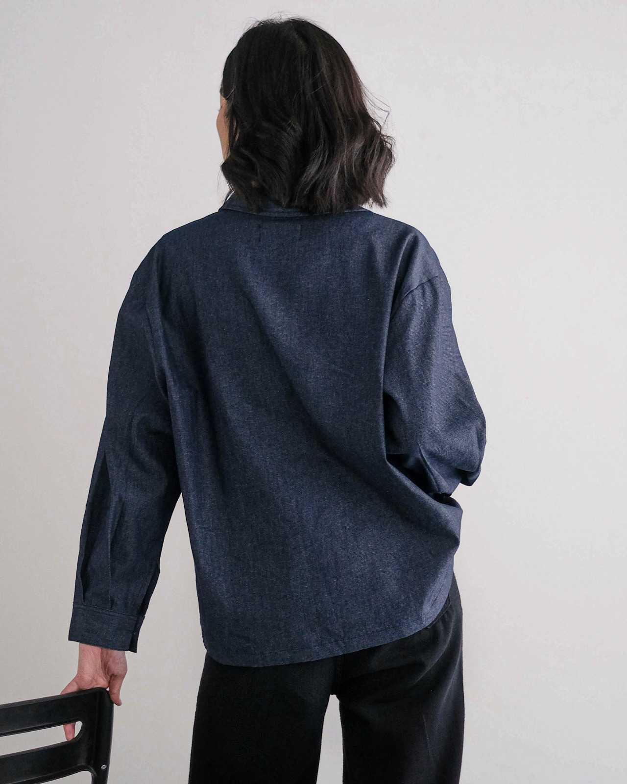 Clemine Denim Shirt Dark Blue - Image 3