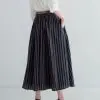 Diora Stripe Skirt Kode 19596 Black - Image 2