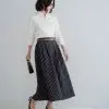 Diora Stripe Skirt Kode 19596 Black - Image 3