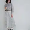 Diora Stripe Skirt Kode 19596 Broken White - Image 2