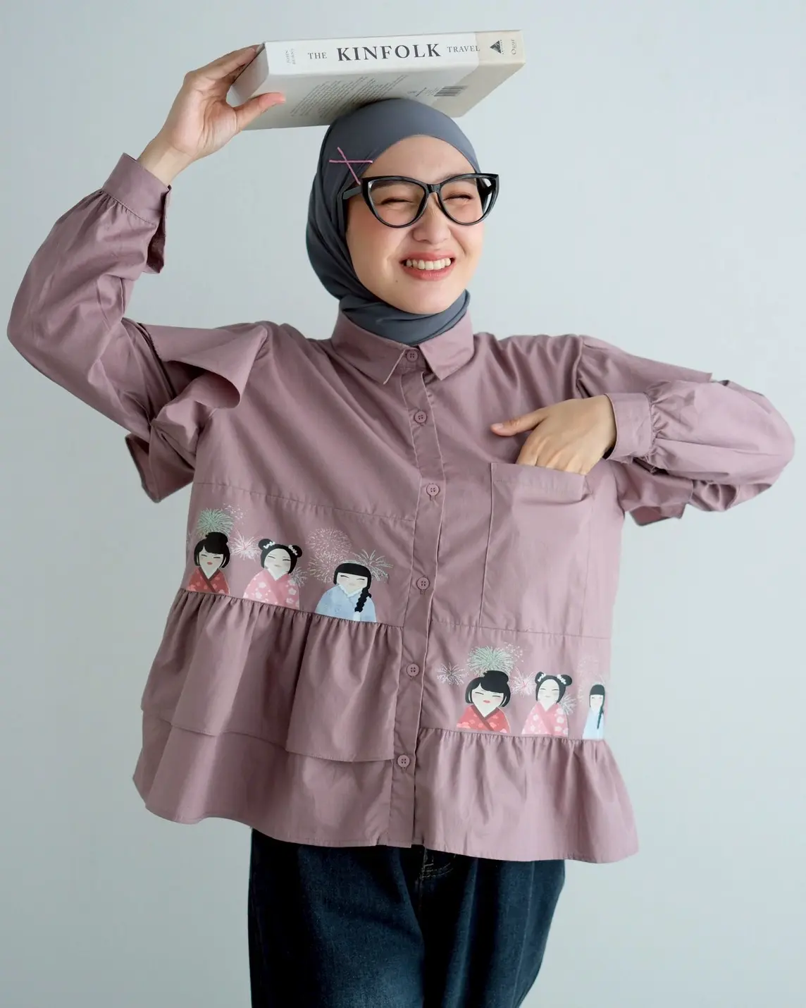 Ayame Shirt Mauve - Image 2