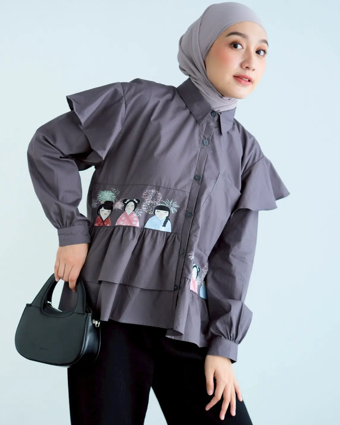 Ayame Shirt Dark Grey