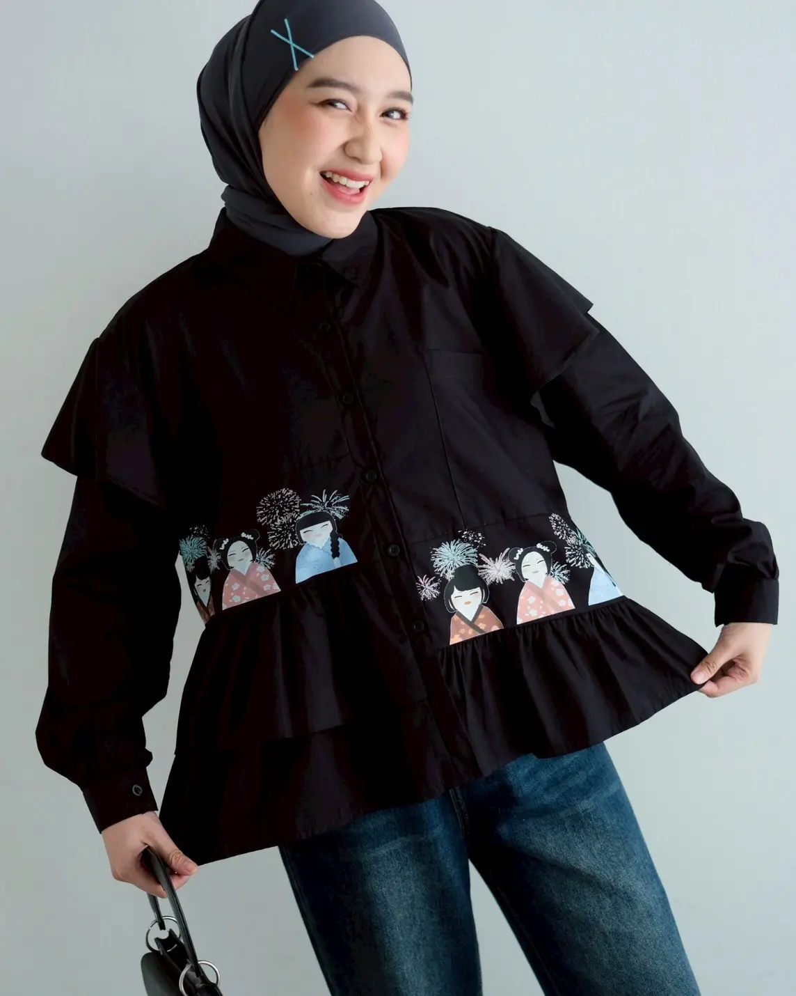 Ayame Shirt Black