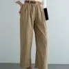 Bevin Stripe Pants Kode 70753 Khaki - Image 2