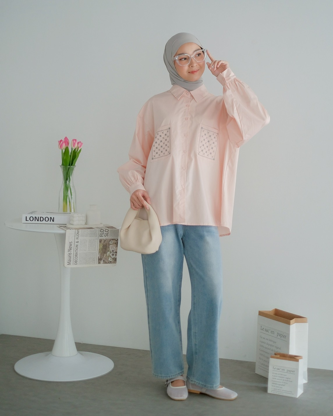 Nivera Shirt Kode 20329 Pink - Image 3
