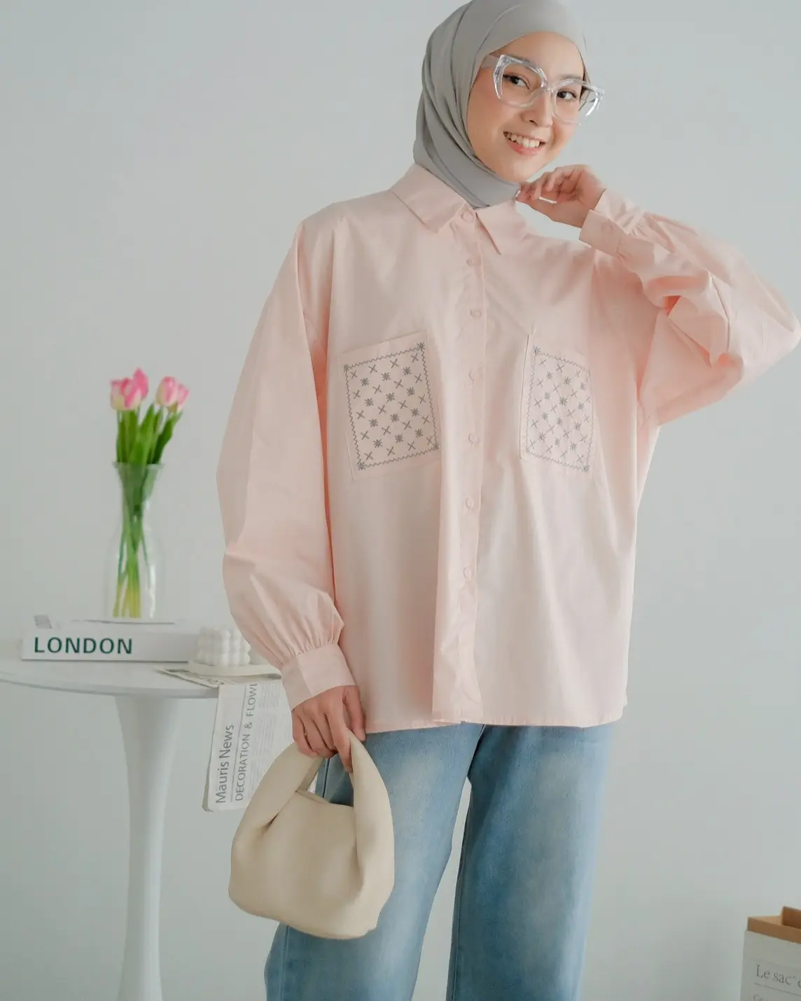 Nivera Shirt Kode 20329 Pink - Image 2