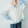 Jinju Shirt Kode 20289 Broken White-Blue - Image 2