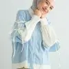 Jinju Shirt Kode 20289 Blue-Broken White - Image 3