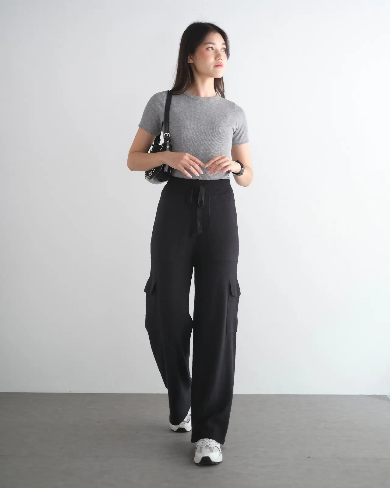Usria Cullote Pants Kode 355F Black - Image 3