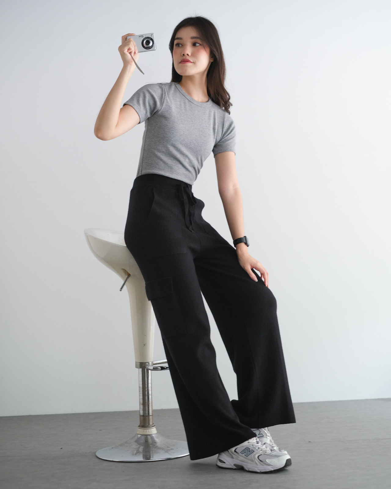 Alternative view of Usria Cullote Pants Kode 355F Black