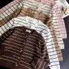 Richika Stripe Cardi Kode 23 Coffee - Image 2