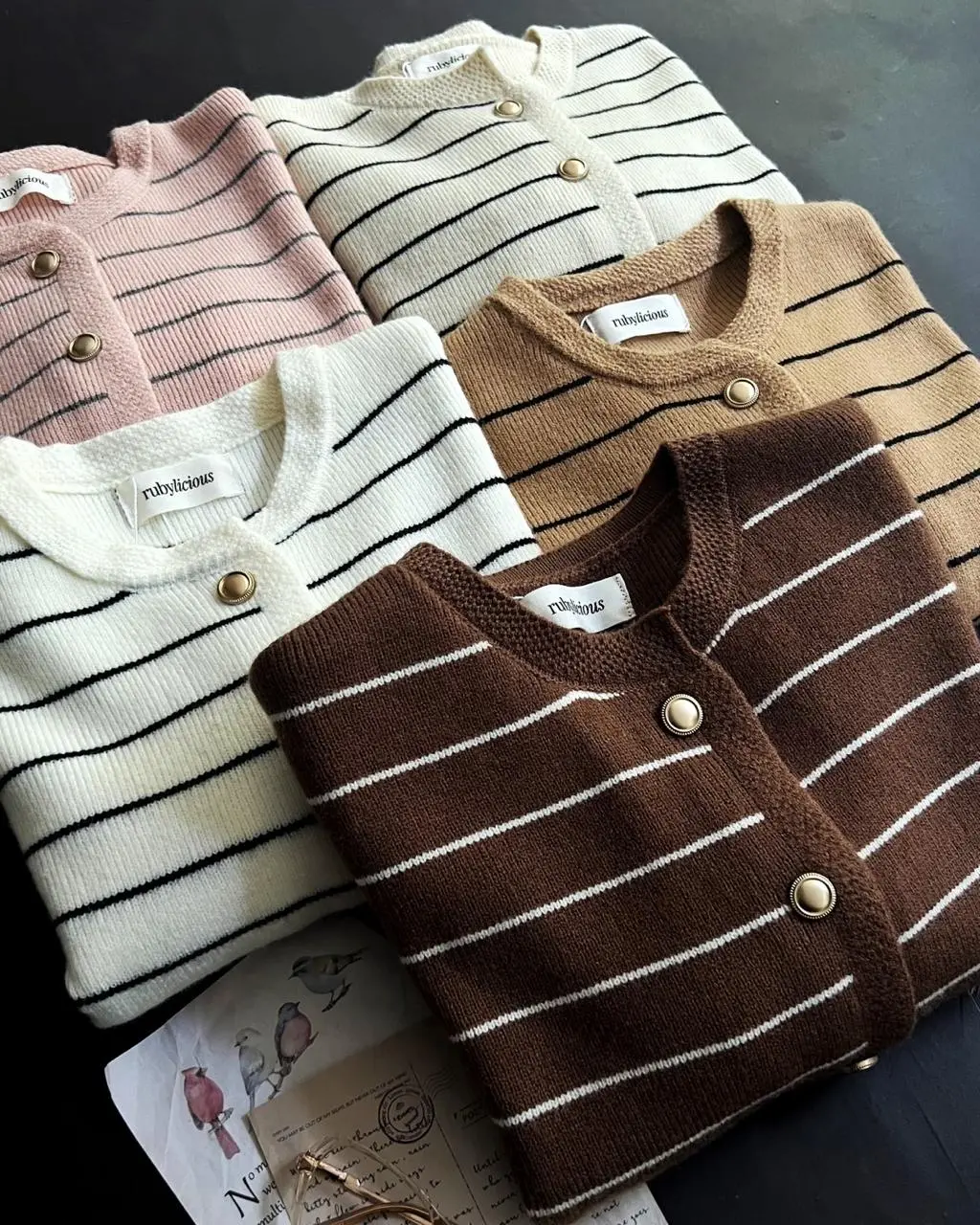 Richika Stripe Cardi Kode 23 Milo - Image 4