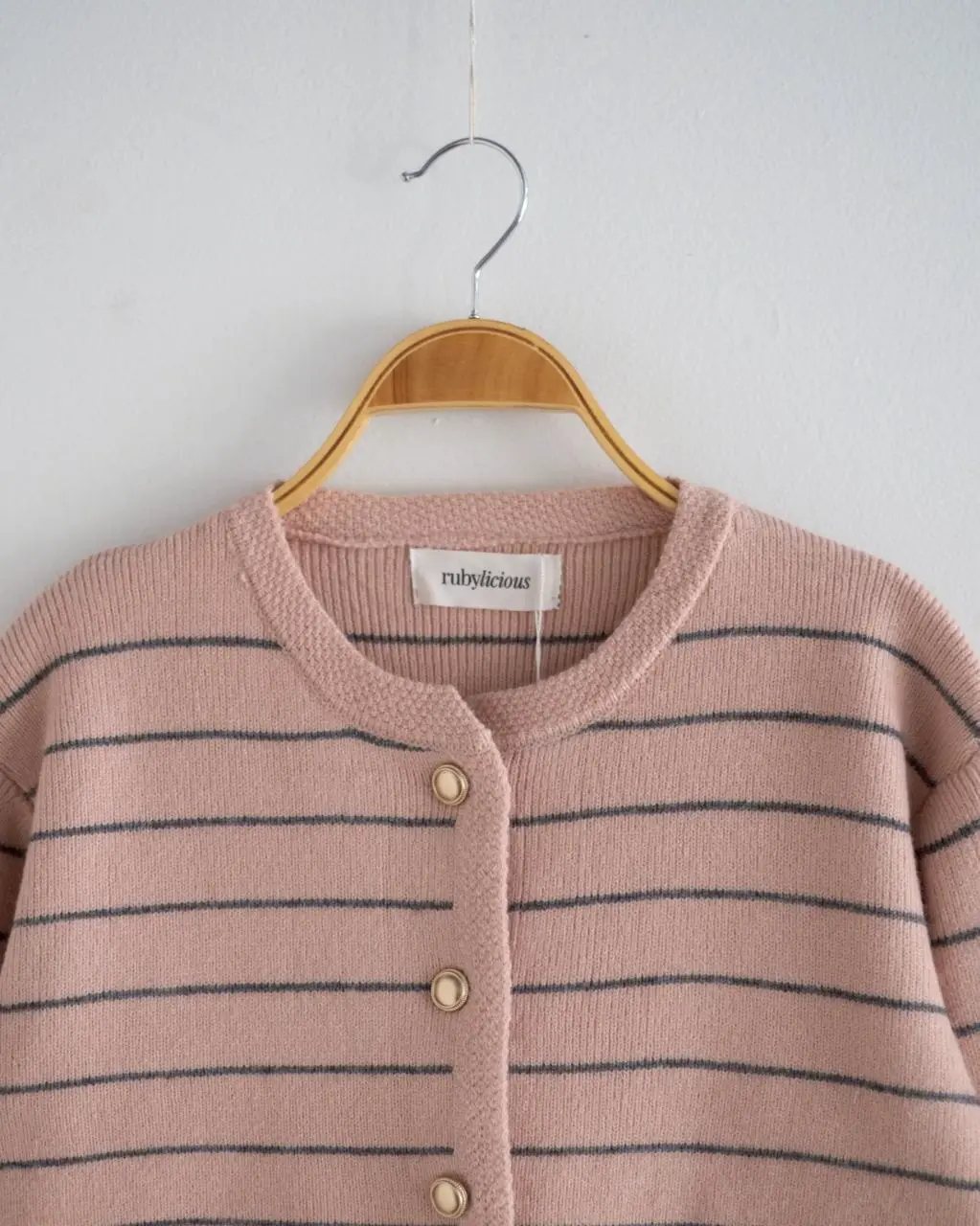 Richika Stripe Cardi Kode 23 Pink - Image 2