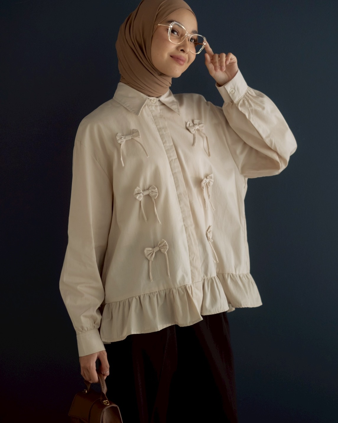 Xavyn Shirt Kode K 033 Beige - Image 3