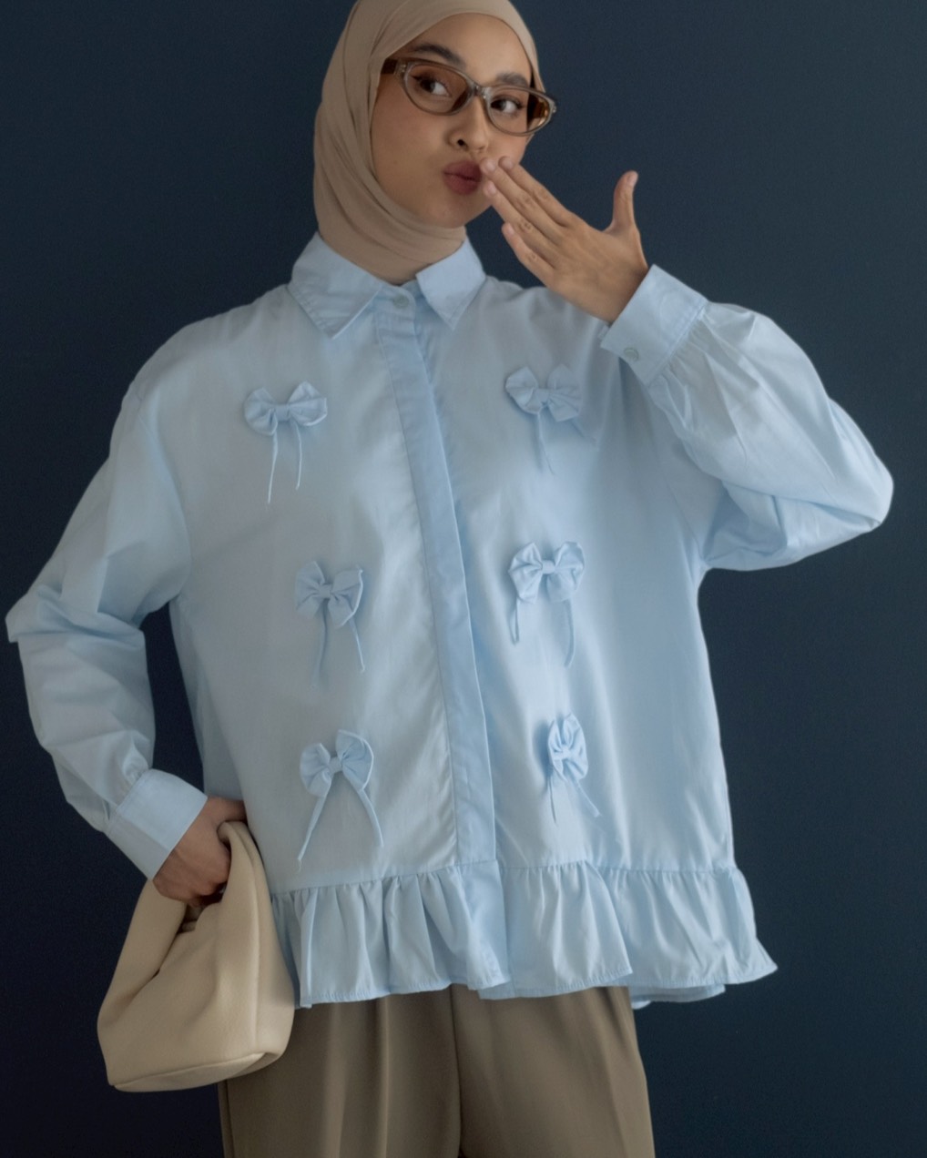 Xavyn Shirt Kode K 033 Blue - Image 2