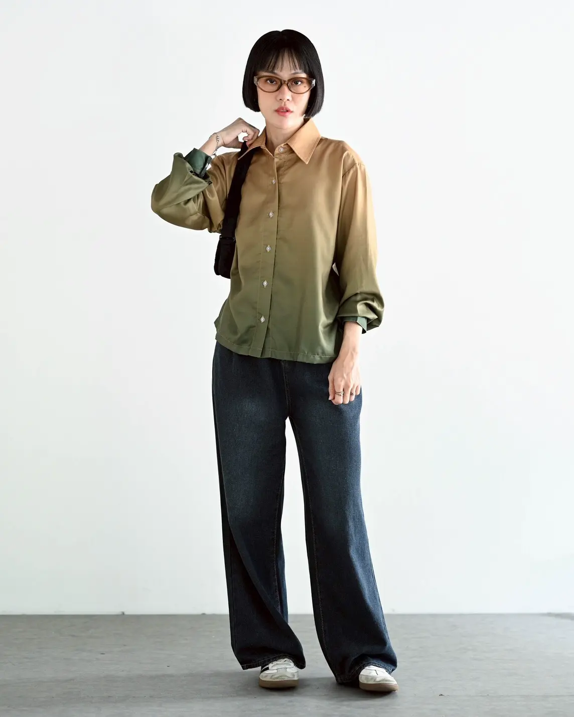 Gradient Shirt Gold-Green
